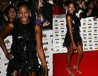 Jamelia at 2008 Mobo Awards, red carpet,