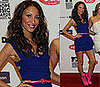 Amelle Berrabah in blue Preen dress at 2008 MTV European Music Awards