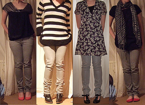 How to Wear Silver Skinny Jeans