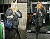 Fearne Cotton's Leaving Radio One with Mulberry leopard Bag and Houndstooth Coat