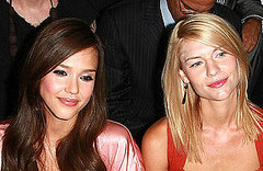 Photo of Jessica Alba and Claire Danes at New York Fashion Week Front Row Narcisco Rodriguez Show. Whose Makeup Do You Prefer?