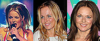 Photos of Geri Halliwell New Latest Hair Colour. Brunette Brown Hair, Blonde or Red Ginger Spice?