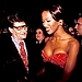 2000: Yves Saint Laurent and Naomi Campbell at the Miro Exhibition in Paris.