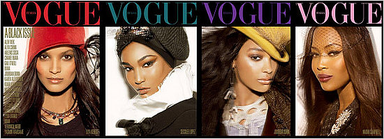 Liya Kebede, Sessilee Lopez, Jourdan Dunn, and Naomi Campbell Liya Kebede, Sessilee Lopez, Jourdan Dunn, and Naomi Campbell