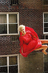 Agyness Deyn Free Falls for POP Fall 2008