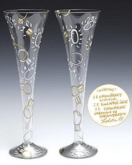 These are wedding champagne glasses These are wedding champagne glasses