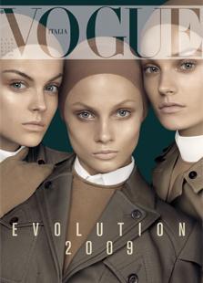 Vogue Italia January 2009: Anna Selezneva,Viktoriya Sasonkina,Anna Maria Jadogzinska by Steven Meisel
