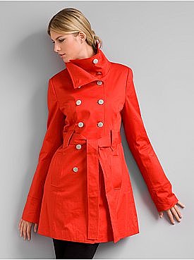 New York & Company: City Style Stand-Up Collar Coat