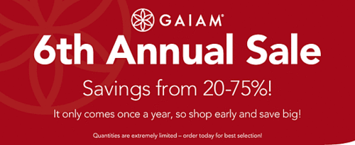 Online Sale Alert: Gaiam Outlet Sale