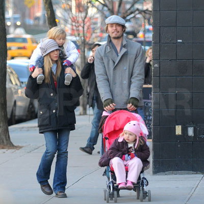 Mira Sorvino's Crew Hits the Town Mira Sorvino's Crew Hits the Town