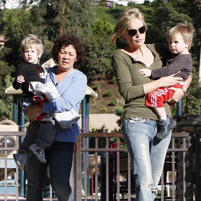 Sharon Stone Takes to the Park Sharon Stone Takes to the Park