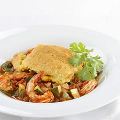 Shrimp Chili Cornbread Casserole
