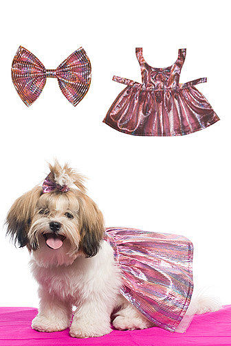 Dress and hair bow { by Aubrey O'Day }