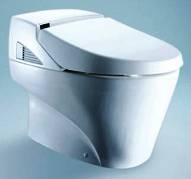 My new best friend... Our self-cleaning toilet.