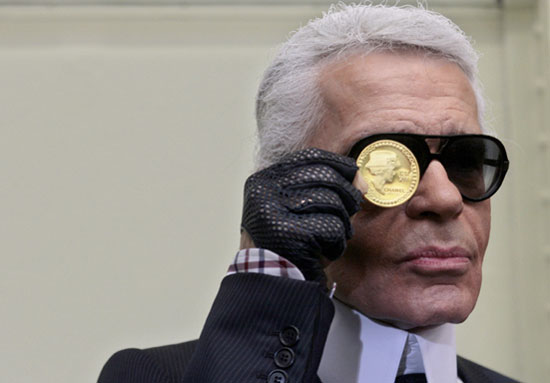 Karl Lagerfeld and Chanel Coins