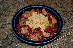 Red Beans and Rice with Chicken Andouille