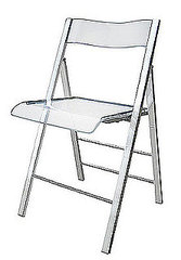 Steal of the Day: Lucite Fold-Away Chair