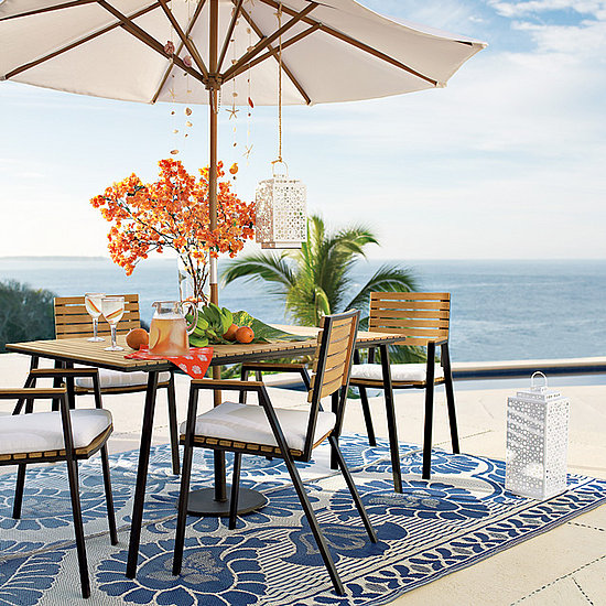 An outdoor rug, like this Paisley Outdoor Rug from West Elm ($12) will define your patio, deck, or courtyard dining space.
An outdoor rug, like this Paisley Outdoor Rug from West Elm ($12) will define your patio, deck, or courtyard dining space.