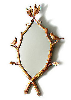 Crave Worthy: Gold-Leafed Hand-Carved Mirror With Birds