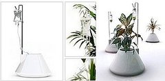 Cool Idea: I.V. Self-Watering Plant Pot Cool Idea: I.V. Self-Watering Plant Pot