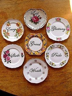 Etsy Find: Seven Deadly Sins Floral Frufru Plates