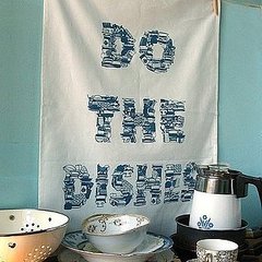 Etsy Find: Do the Dishes Tea Towel