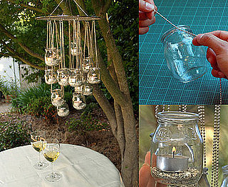 DIY: Recycled Glass Chandelier