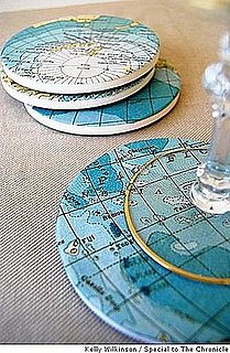 DIY: Map Coasters