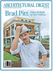 Brad Pitt in Architectural Digest
