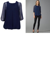 Get the look for less: Chiffon bubble blouse