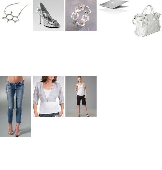 Today's Look - Geek Chic, Silver Modern Look