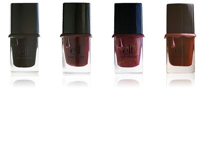 E.L.F. New Dark Nailpolish Shades