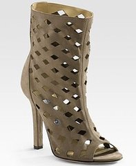 The Look For Less: Jimmy Choo Suede Ankle Boot The Look For Less: Jimmy Choo Suede Ankle Boot