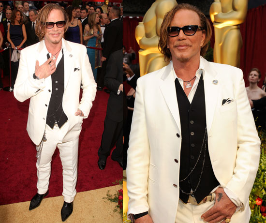 Oscars Red Carpet: Mickey Rourke Oscars Red Carpet: Mickey Rourke