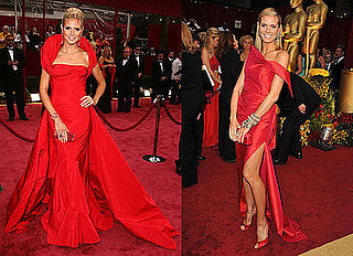 Compare & Contrast: Heidi Klum, Oscar's Lady in Red 