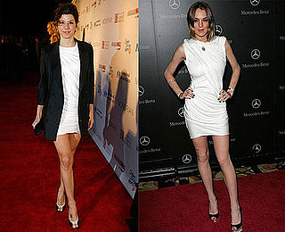 Who Wore It Better? Alexander Wang White Jersey Goddess Dress 