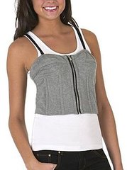 Fabworthy: Target Go International Gray Bustier Top 