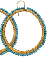 The Look For Less: Lisa Stewart Turquoise Hoop Earrings The Look For Less: Lisa Stewart Turquoise Hoop Earrings
