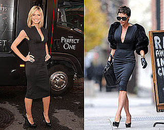 Victoria Beckham and Heidi Klum Wear the Same Victoria Beckham Collection Black Dress