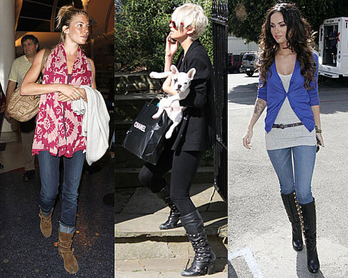 Photos of Sienna Miller, Sarah Harding, and Megan Fox Wearing Studded Boots