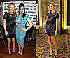 Becki Newton and Kate Bosworth Wear Phillip Lim's Black and Gold Zipper Dress