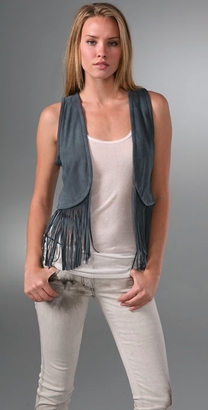 The Look For Less: Torn by Ronny Kobo Maggie Suede Fringe Vest 