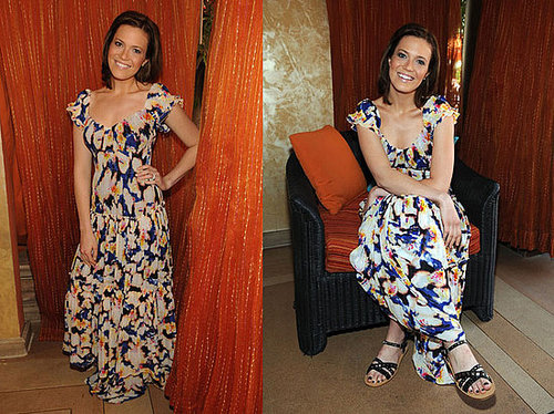 Mandy Moore Hosts the 2009 Season Opening of Tao Beach at The Venetian Wearing a Diane Von Furstenberg Maxi Dress