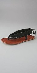 The Look For Less: Twelfth St. by Cynthia Vincent Cree Fringe Flat Thong Sandal 