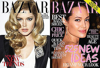 Doutzen Kroes and Angelina Jolie on July Cover of Harper's Bazaar