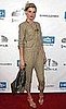 Model Angela Lindvall Wears a Khaki Jumpsuit to the Launch of Russell James's New Book
