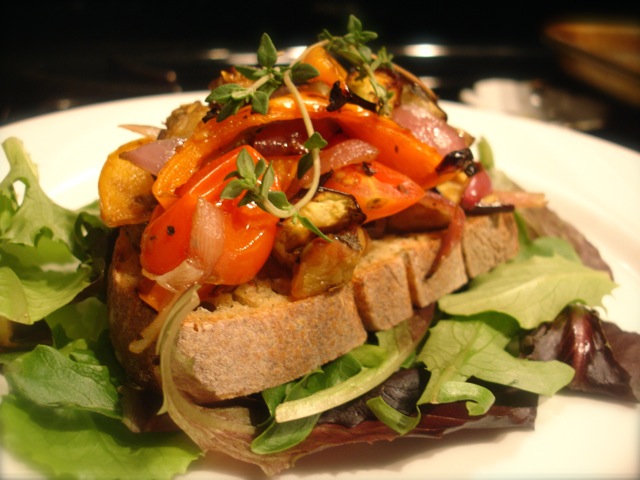 Open-Face Ratatouille Sandwich Open-Face Ratatouille Sandwich