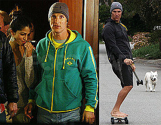 Photos of Matthew McConaughey and Camila Alves at Slumdog Millionaire, Skateboarding, Releasing Record Label