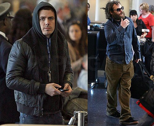 Photos of Casey Affleck and Joaquin Phoenix at LAX