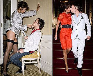 Photo Shoot of Ed Westwick and Helena Christensen For Harper's Bazaar
